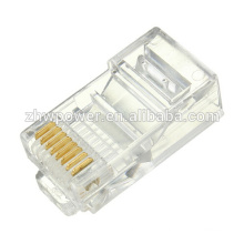 Chine fournit 8p8c cat6 connecteur RJ45, réseau rj45, rj45 plug cat6 Câble modulaire